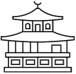 kinkakuji vector image